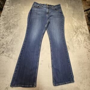Lee Jeans Womens 14M Blue Bootcut Stretch Denim Classic 70 Cotton Flare Mid Rise
